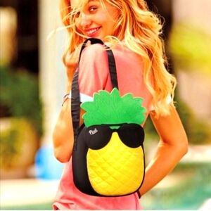 PINK Victoria's Secret Insulated Pineapple Cooler Bag Backpack NWT